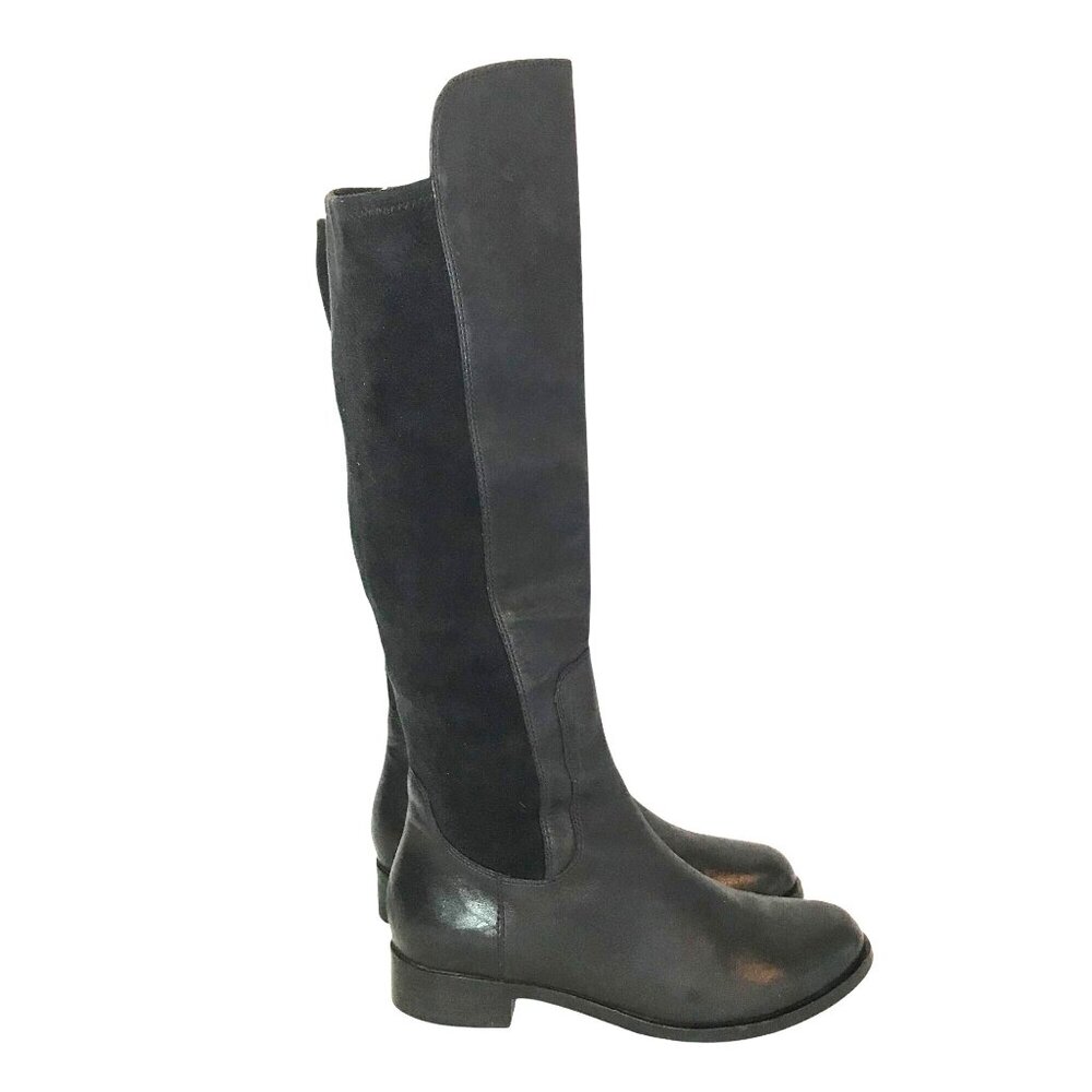 Cole Haan Air Whitley Womens 8.5 Over The Knee Black Leather Riding Boots - Picture 2 of 10